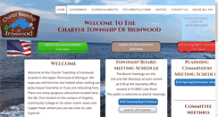 Desktop Screenshot of ironwoodtownship.com